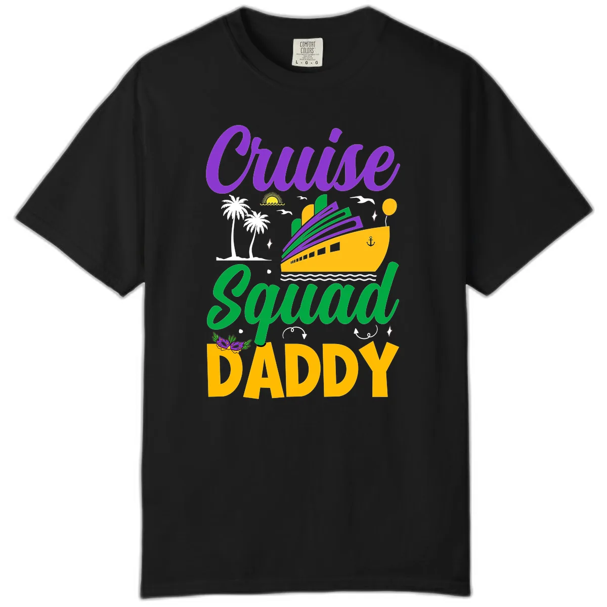 Cruise Squad Daddy Comfort Color in Black