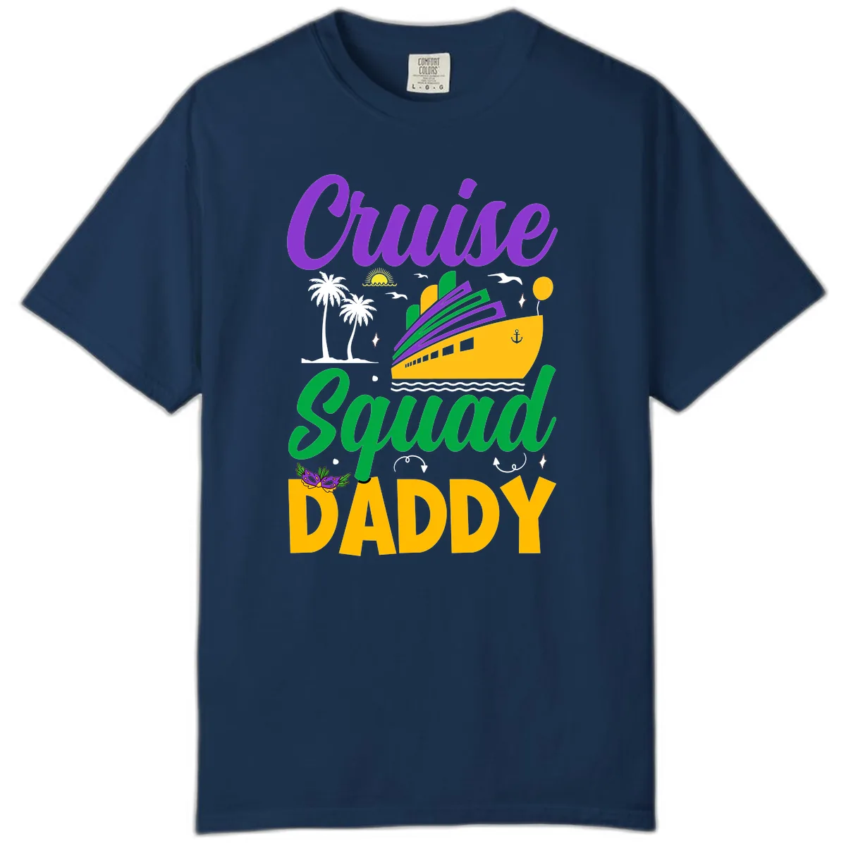 Cruise Squad Daddy Comfort Color in Navy