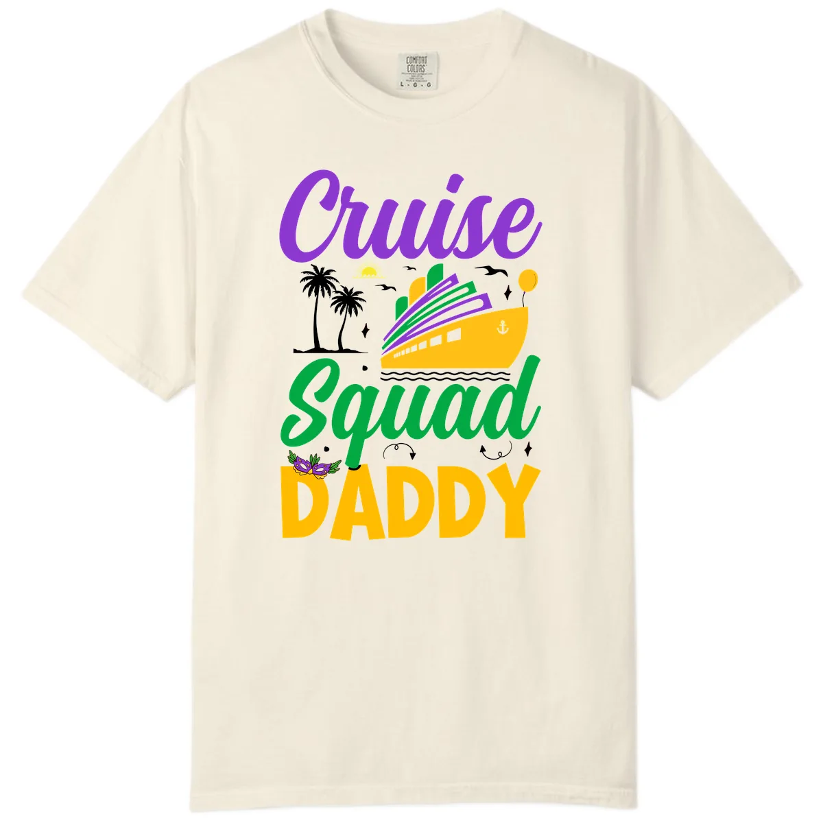Cruise Squad Daddy Comfort Color in Ivory