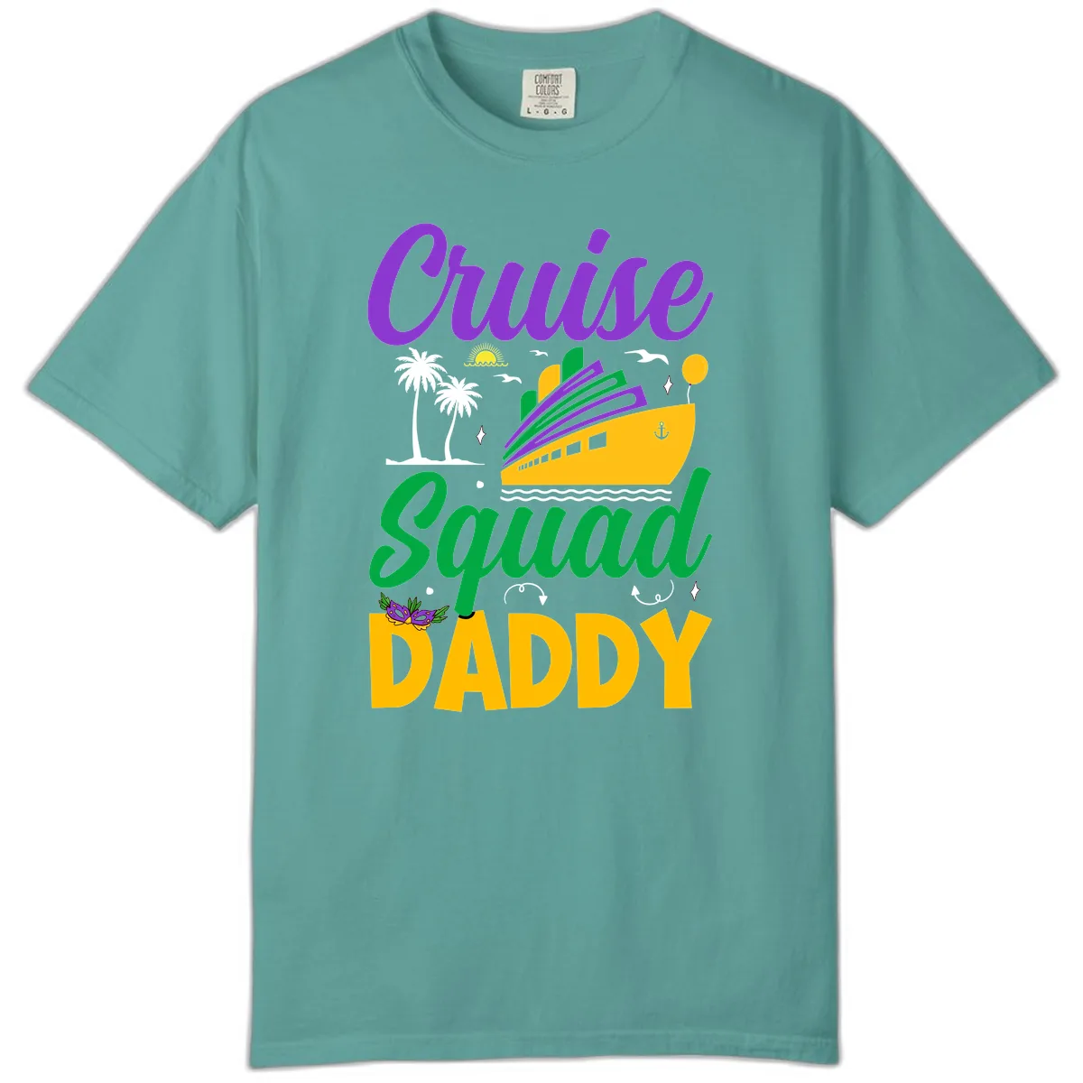 Cruise Squad Daddy Comfort Color in Seafoam