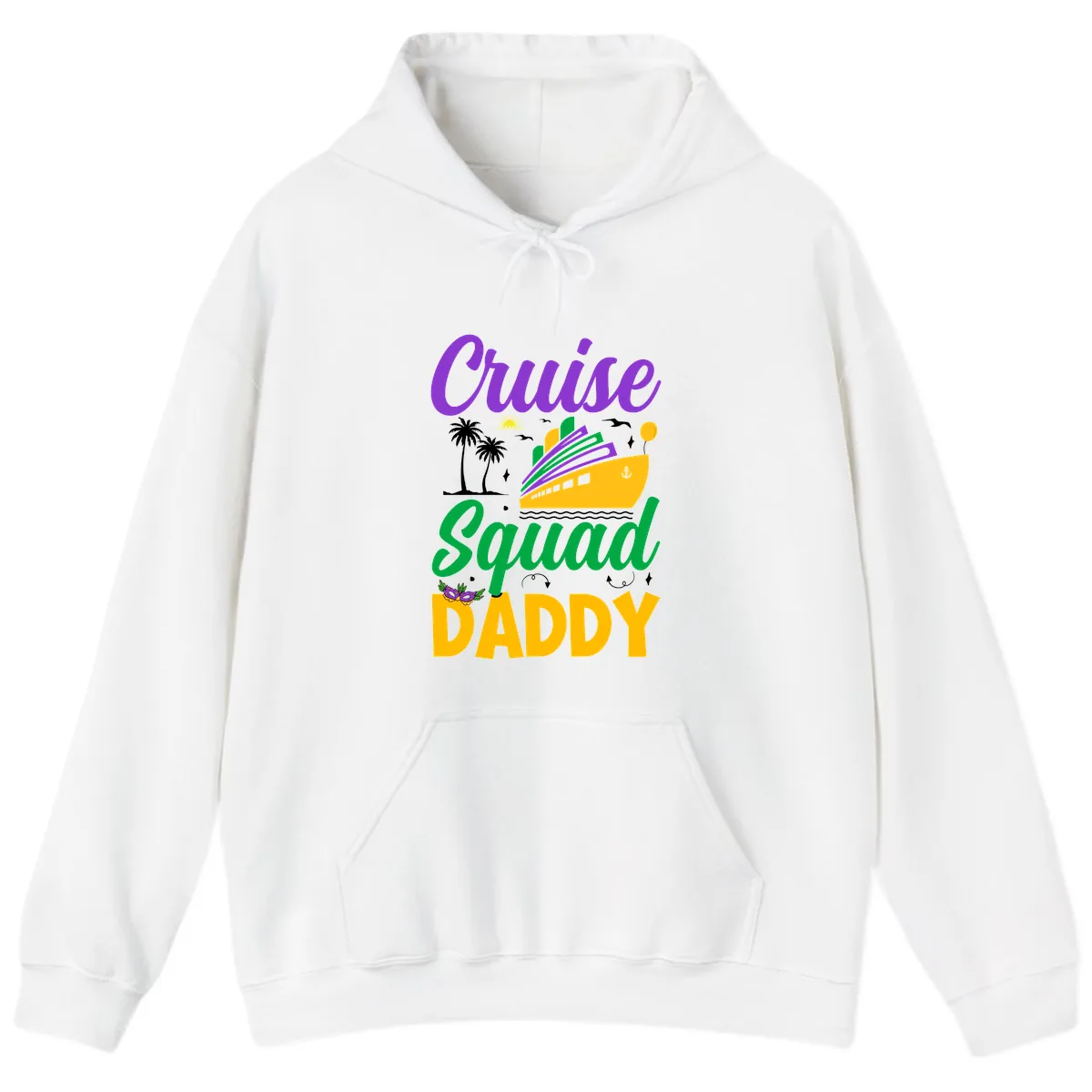 Cruise Squad Daddy Hoodie in White