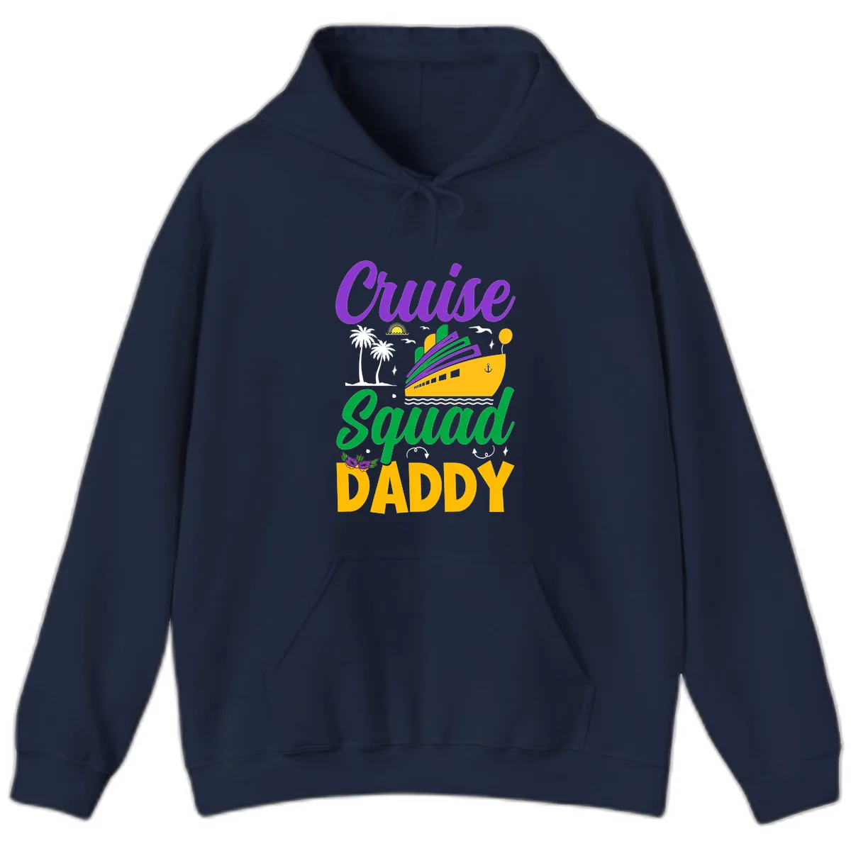 Cruise Squad Daddy Hoodie in Navy
