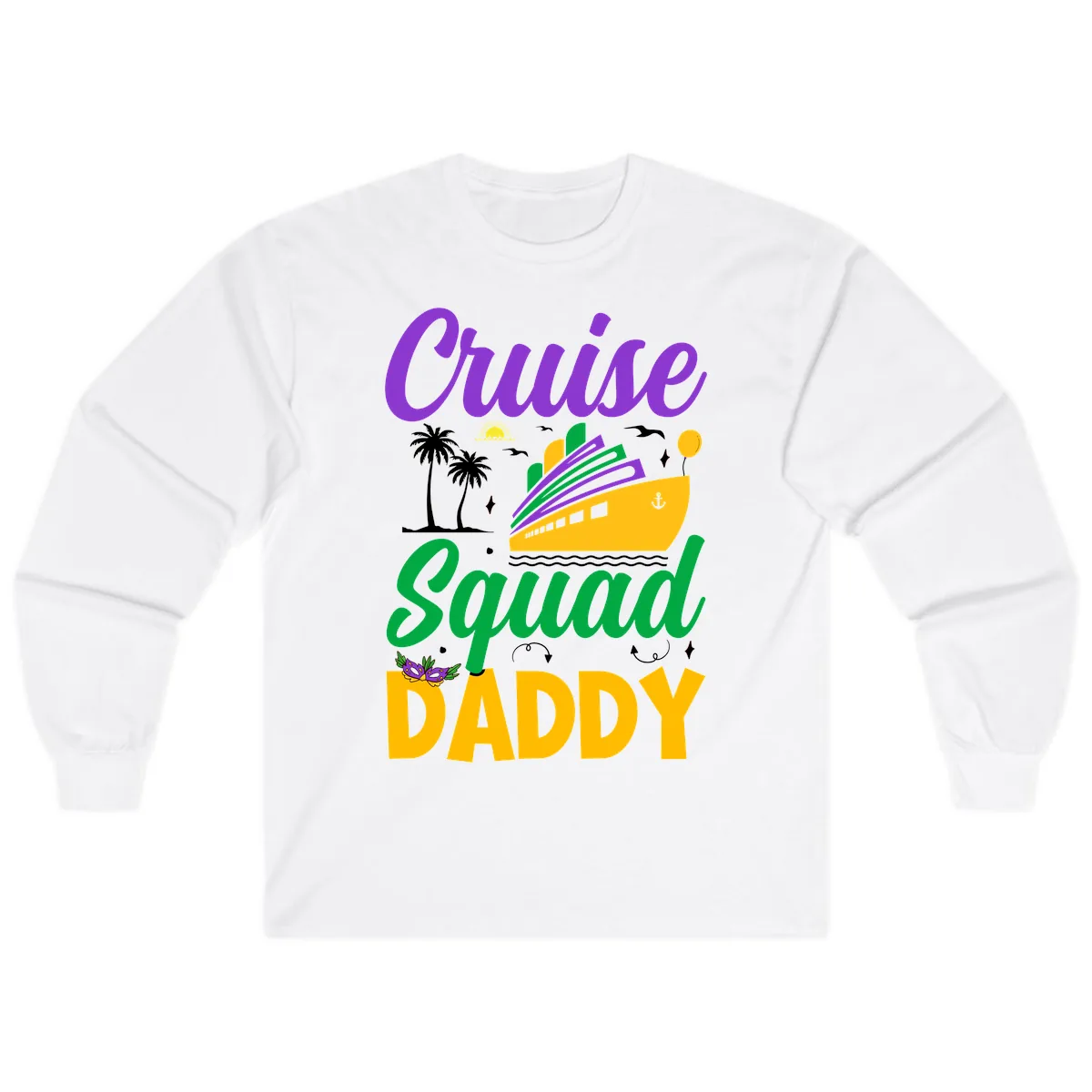 Cruise Squad Daddy Long Sleeve in White
