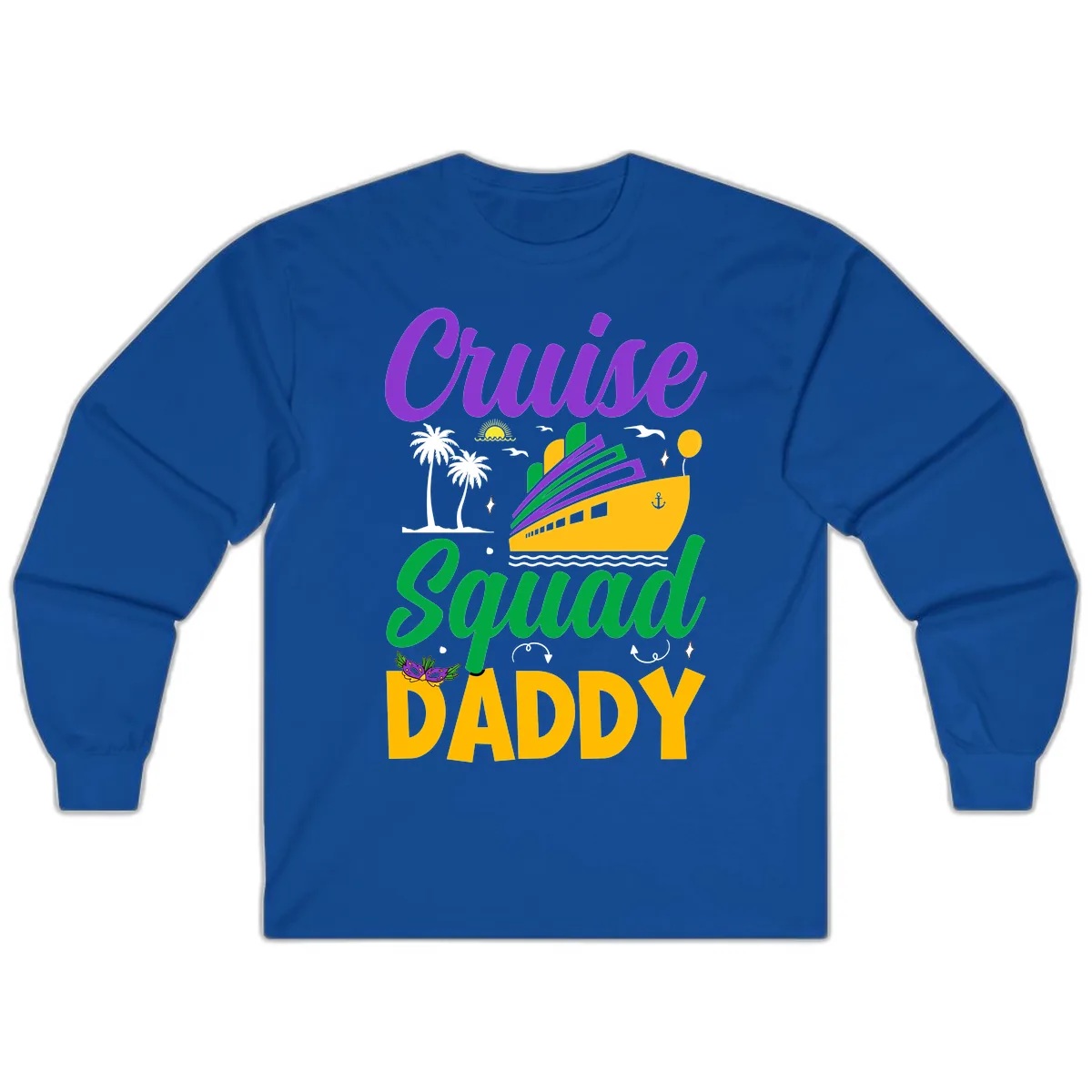 Cruise Squad Daddy Long Sleeve in Royal