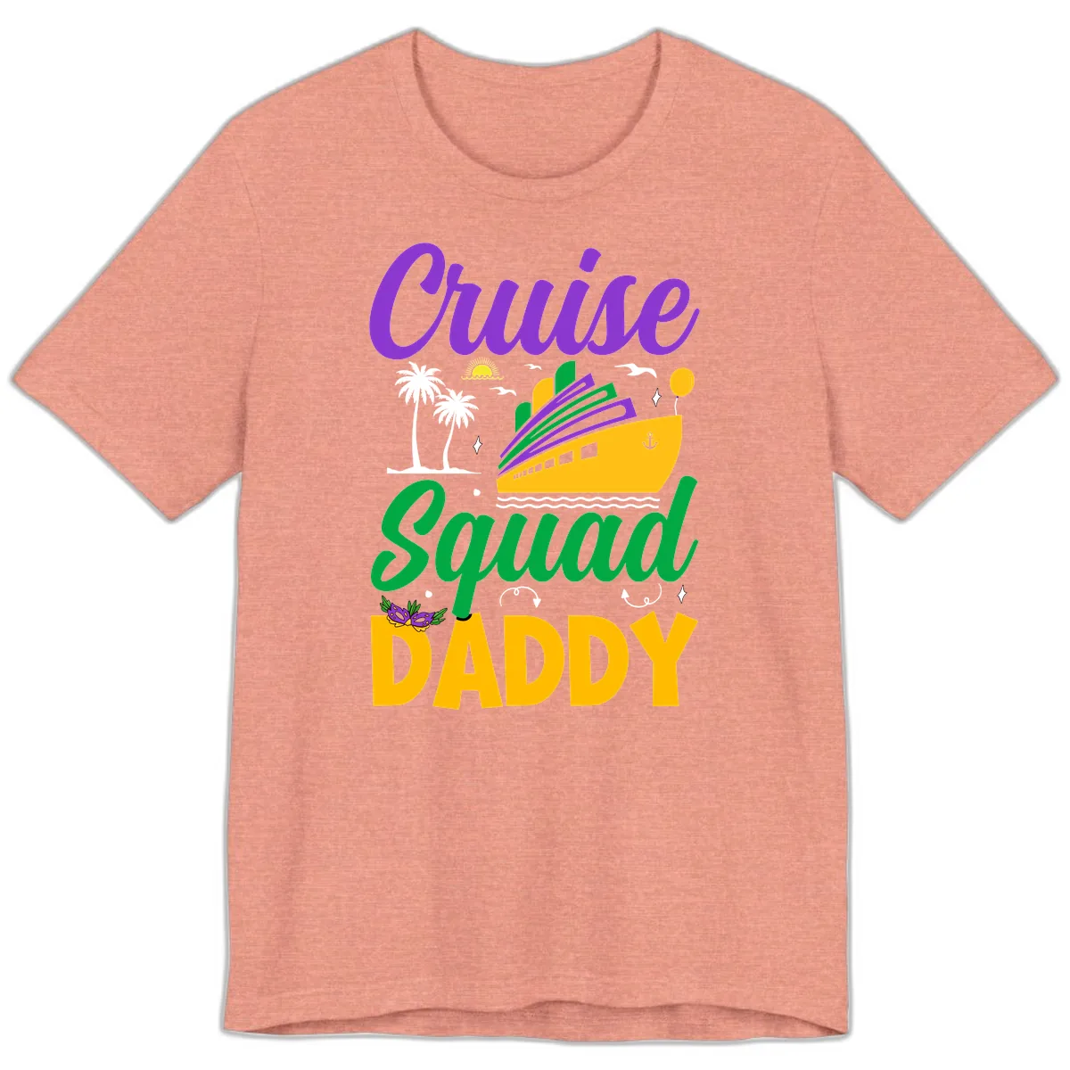 Cruise Squad Daddy Premium T-Shirt in Heather Sunset