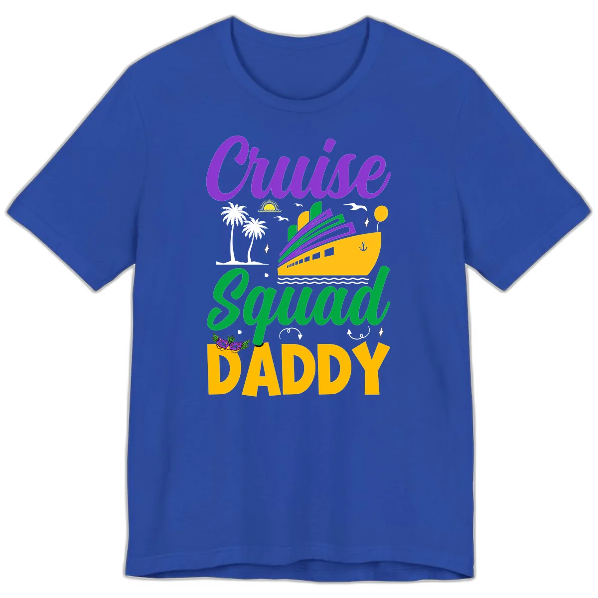 Cruise Squad Daddy Premium T-Shirt in True Royal