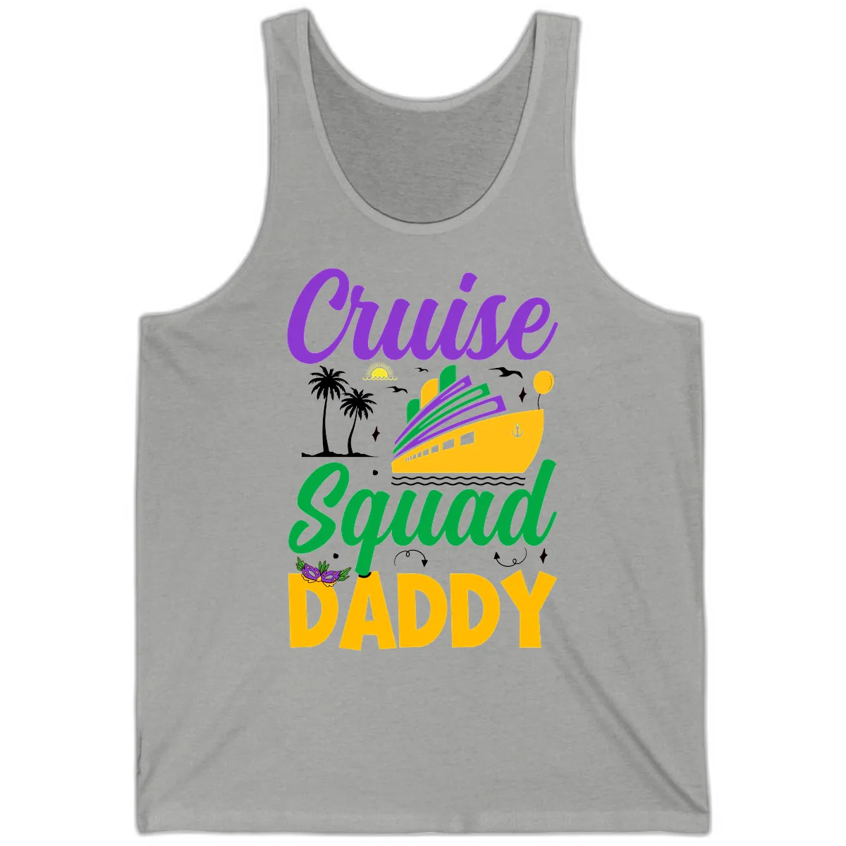 Cruise Squad Daddy Tank in Athletic Heather