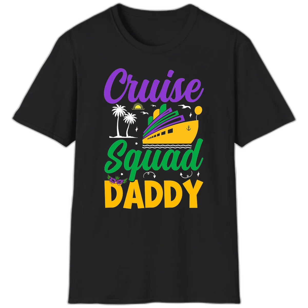 Cruise Squad Daddy T-Shirt in Black