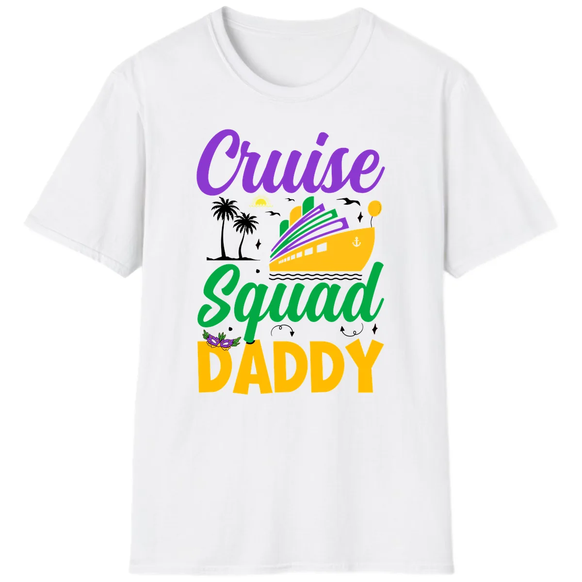 Cruise Squad Daddy T-Shirt in White