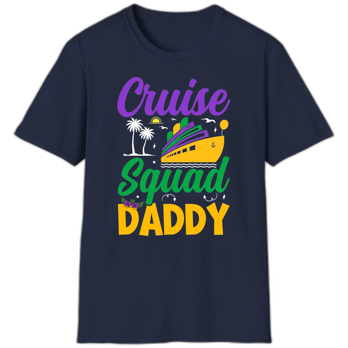 Cruise Squad Daddy T-Shirt in Navy