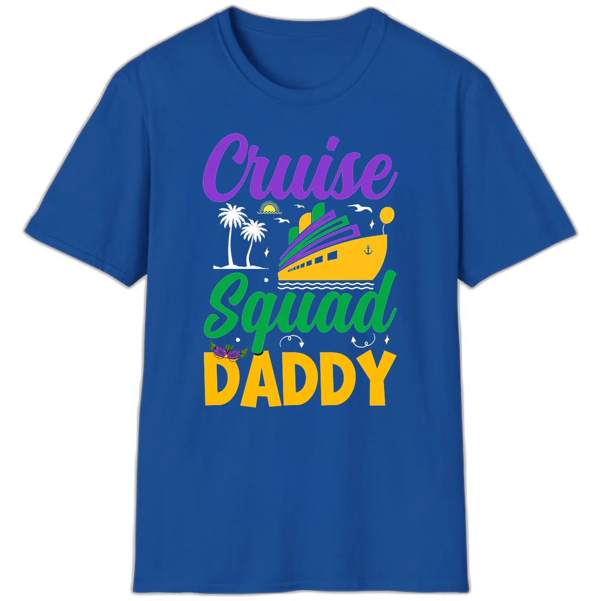 Cruise Squad Daddy T-Shirt in Royal