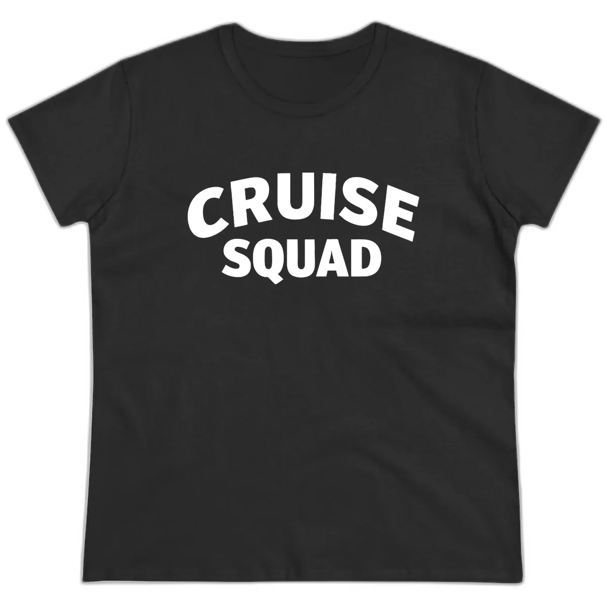 Cruise Squad Ladies Tee in Black
