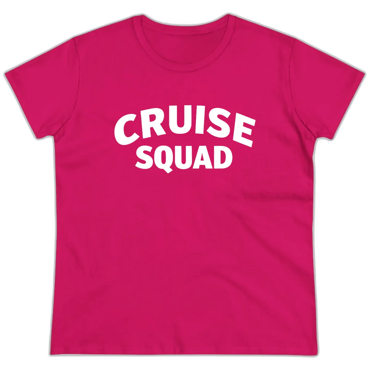 Cruise Squad Ladies Tee in Heliconia