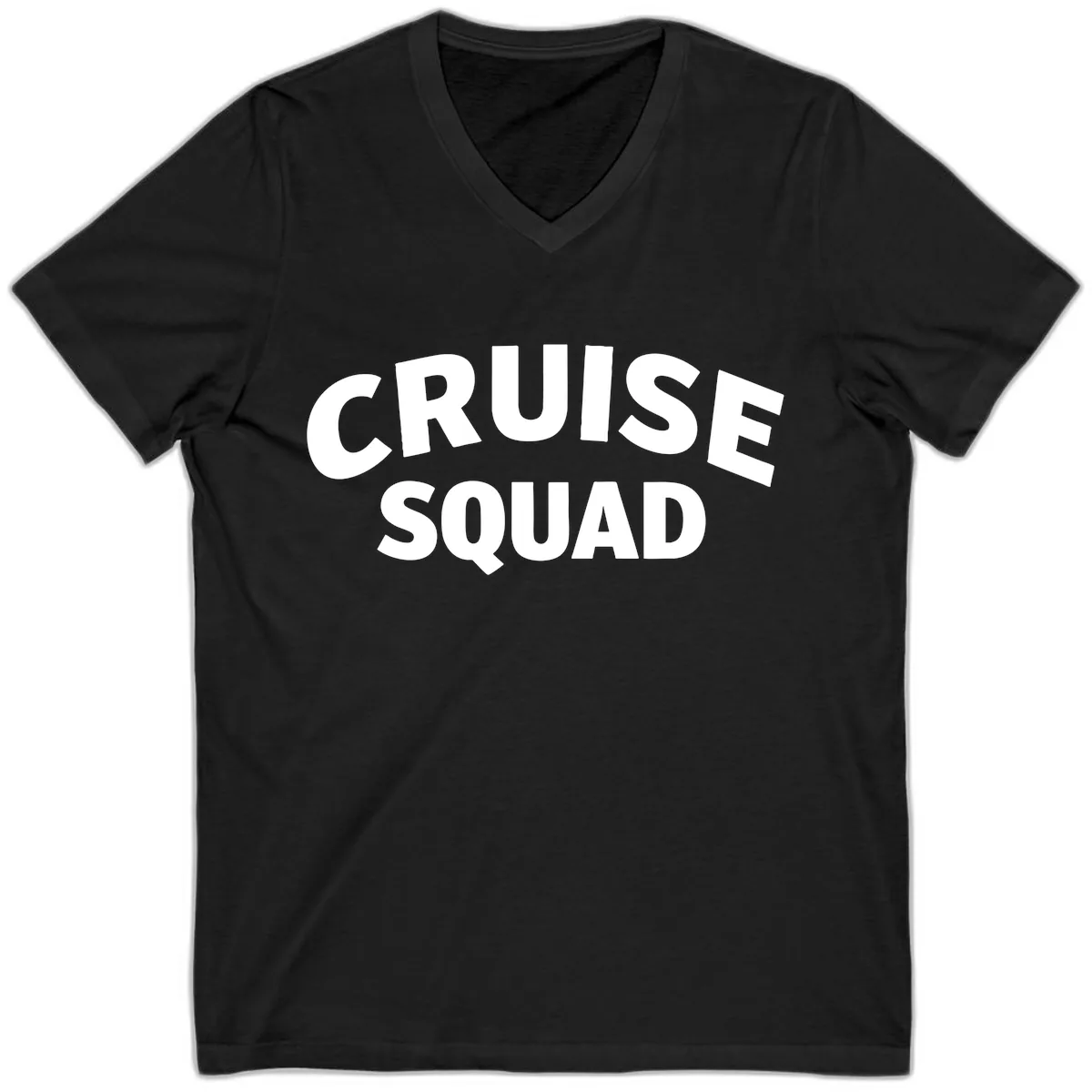 Cruise Squad V-Neck in Black