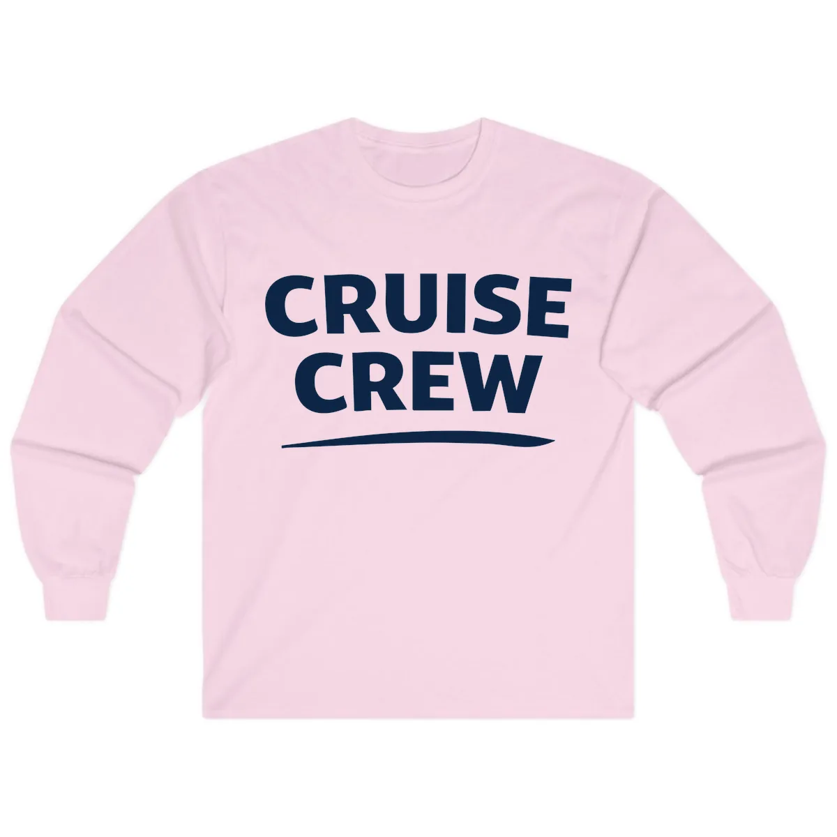 Cruise Crew Long Sleeve in Light Pink