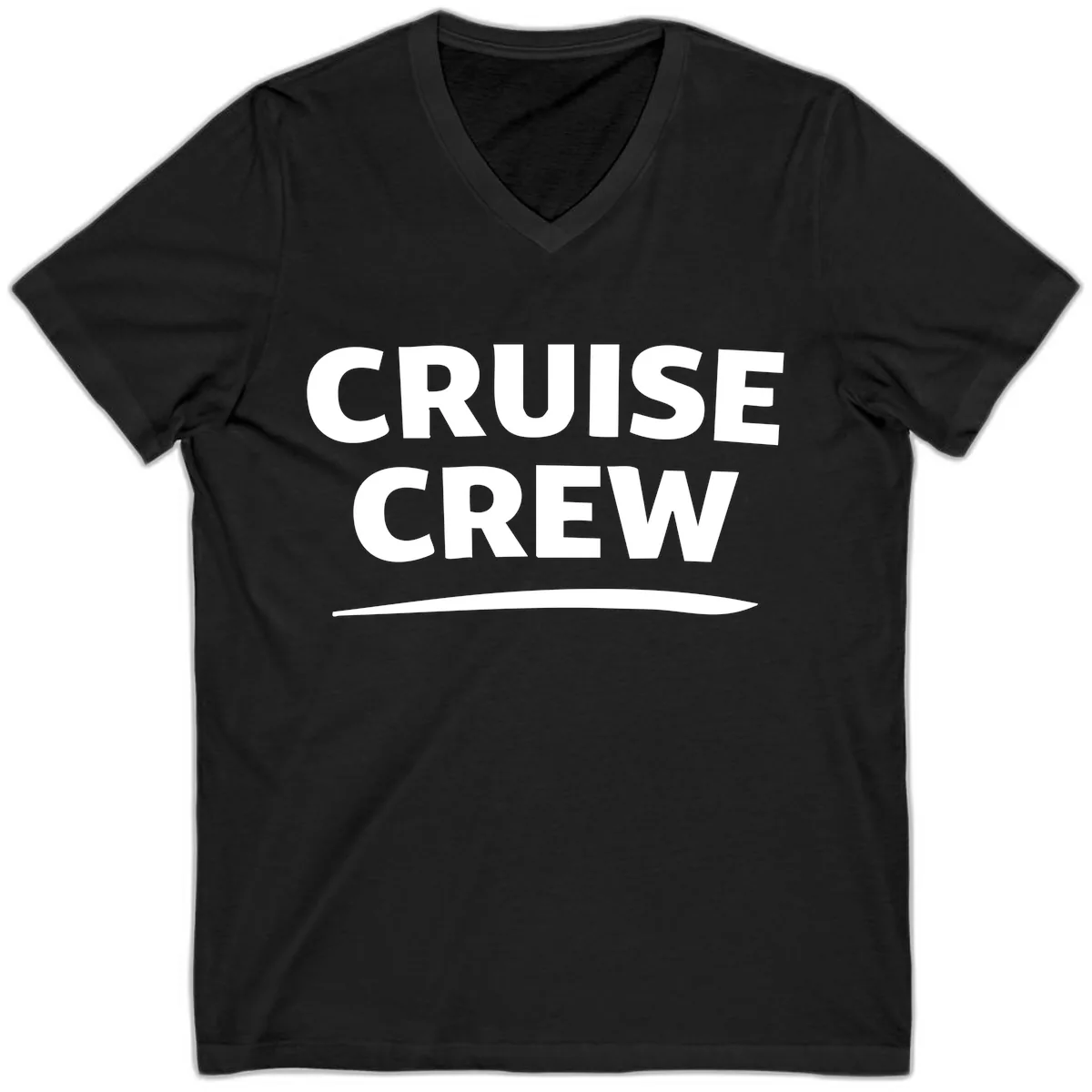 Cruise Crew V-Neck in Black