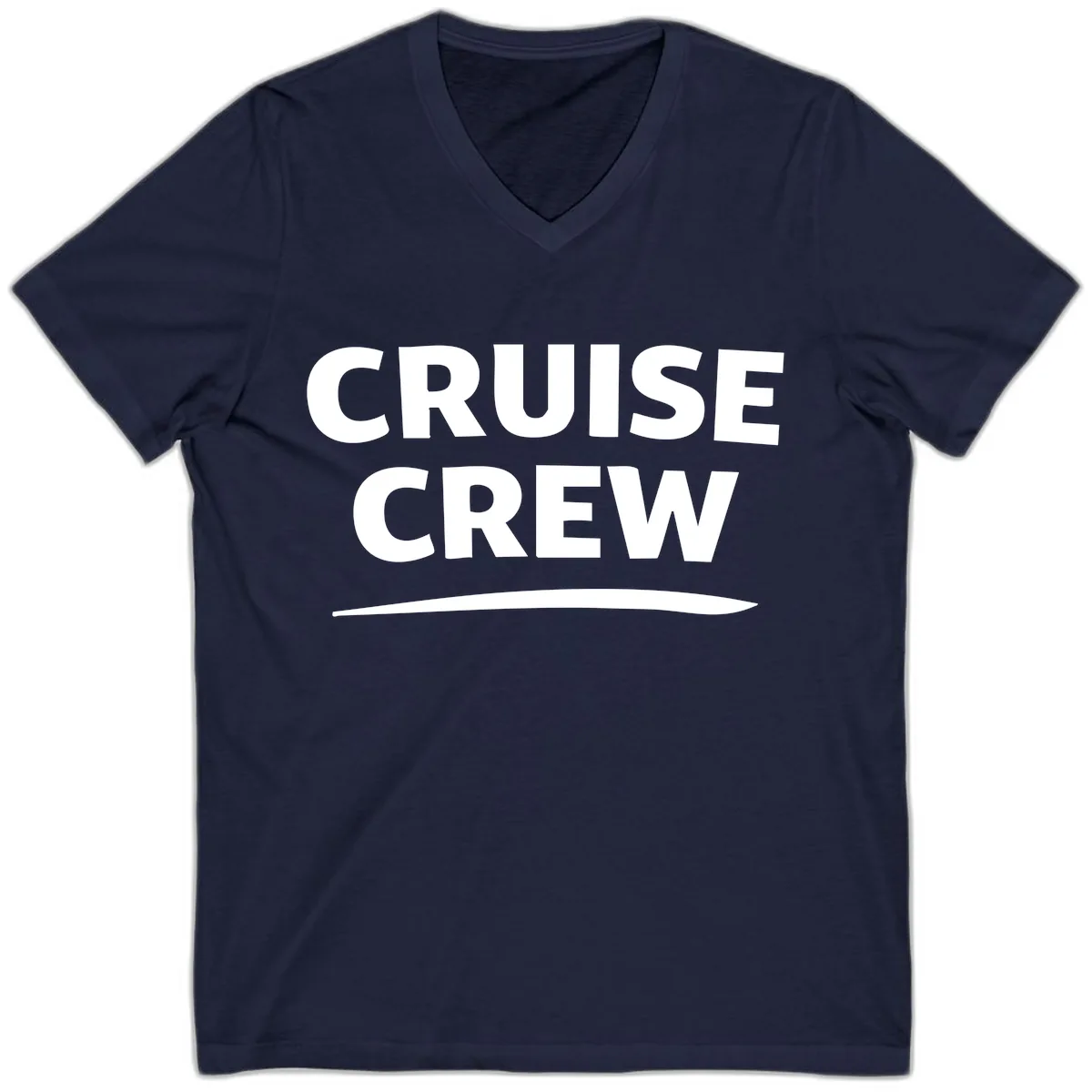 Cruise Crew V-Neck in Navy
