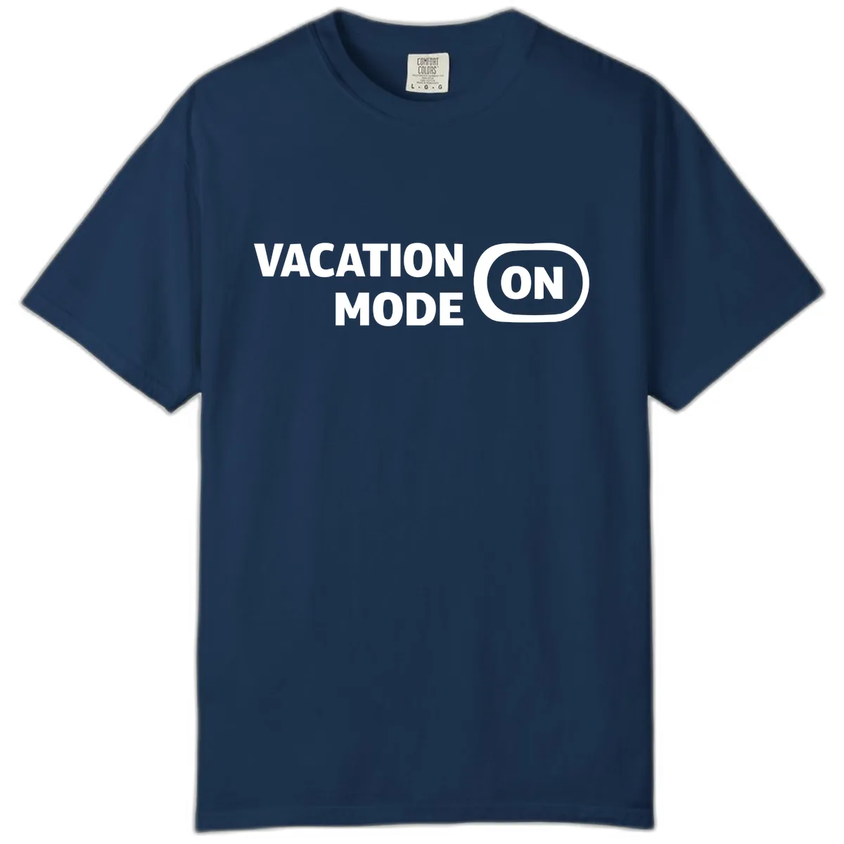 Vacation Mode On Comfort Color in Navy