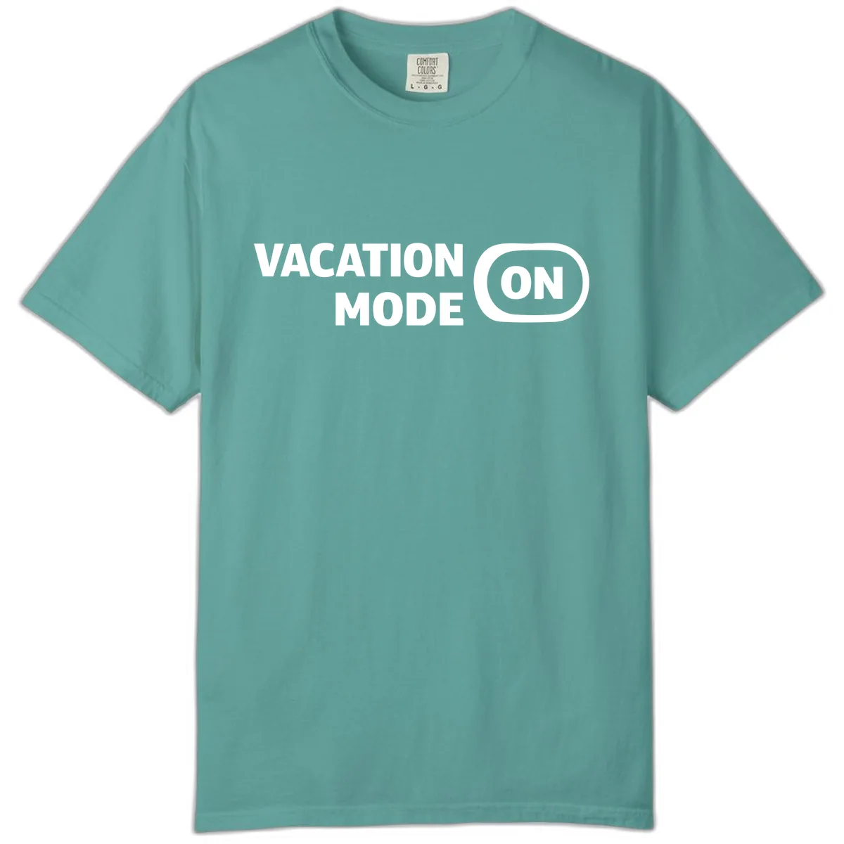 Vacation Mode On Comfort Color in Seafoam