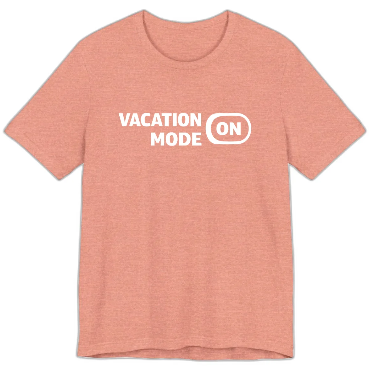 Vacation Mode On Premium T-Shirt in Heather Sunset