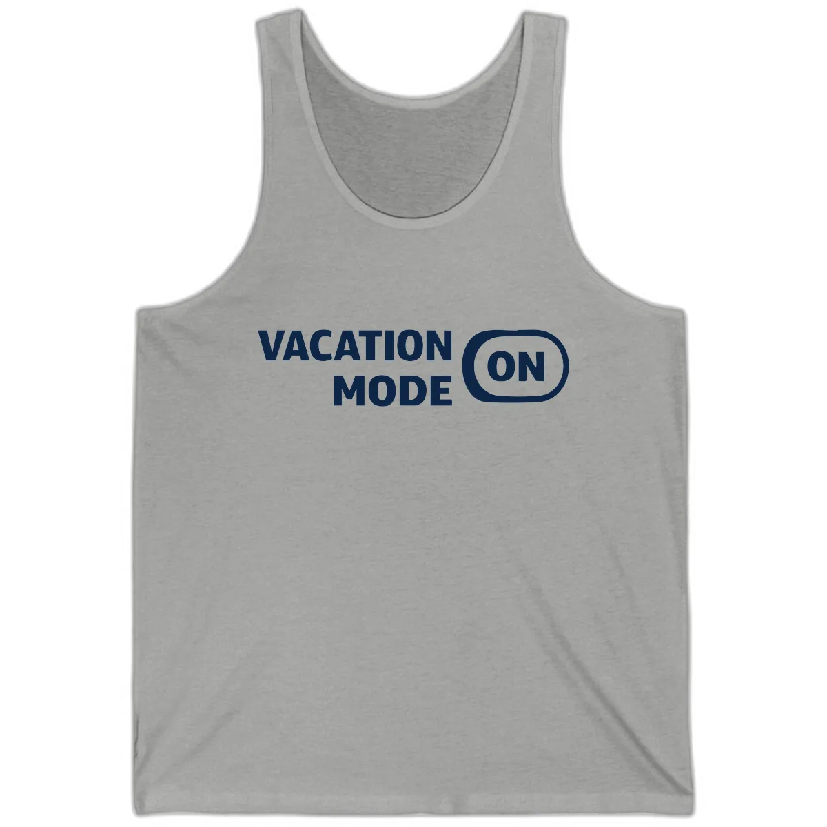 Vacation Mode On Tank in Athletic Heather