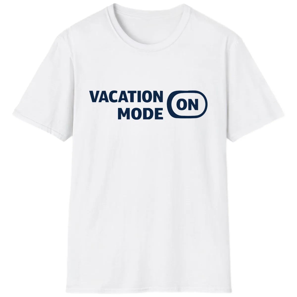 Vacation Mode On T-Shirt in White