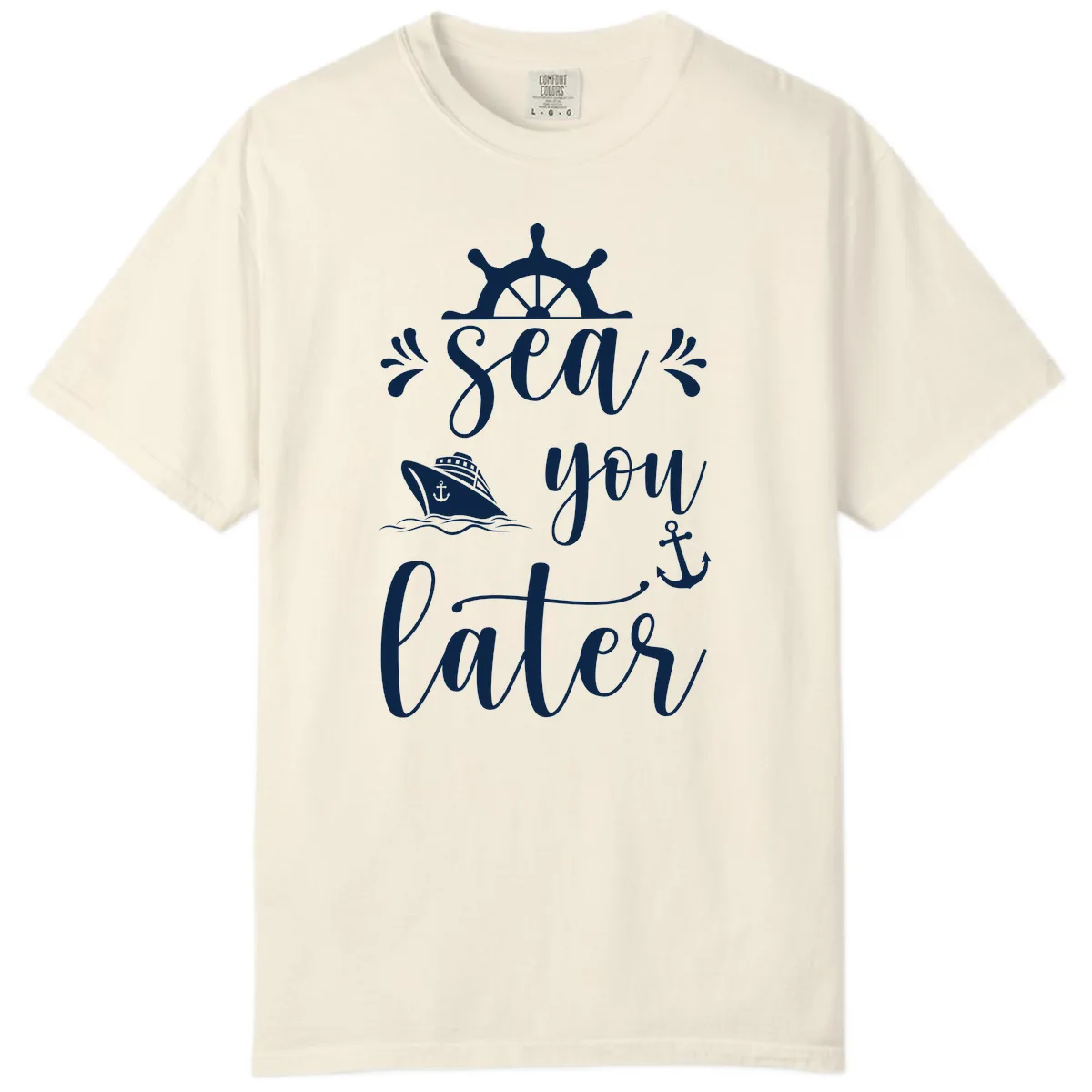 Sea You On The Water Comfort Color in Ivory
