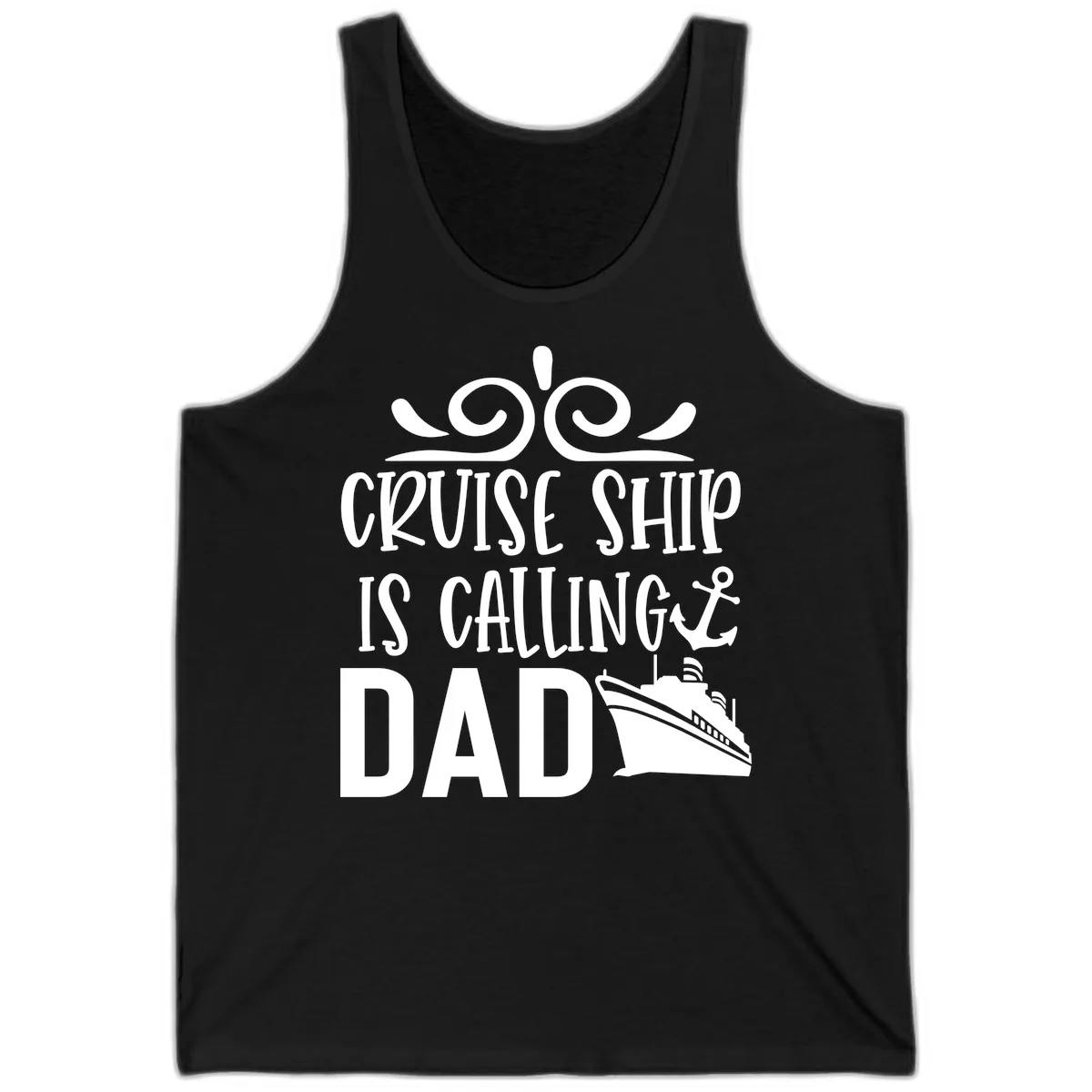 Cruise Ship Is Calling Dad Tank in Black
