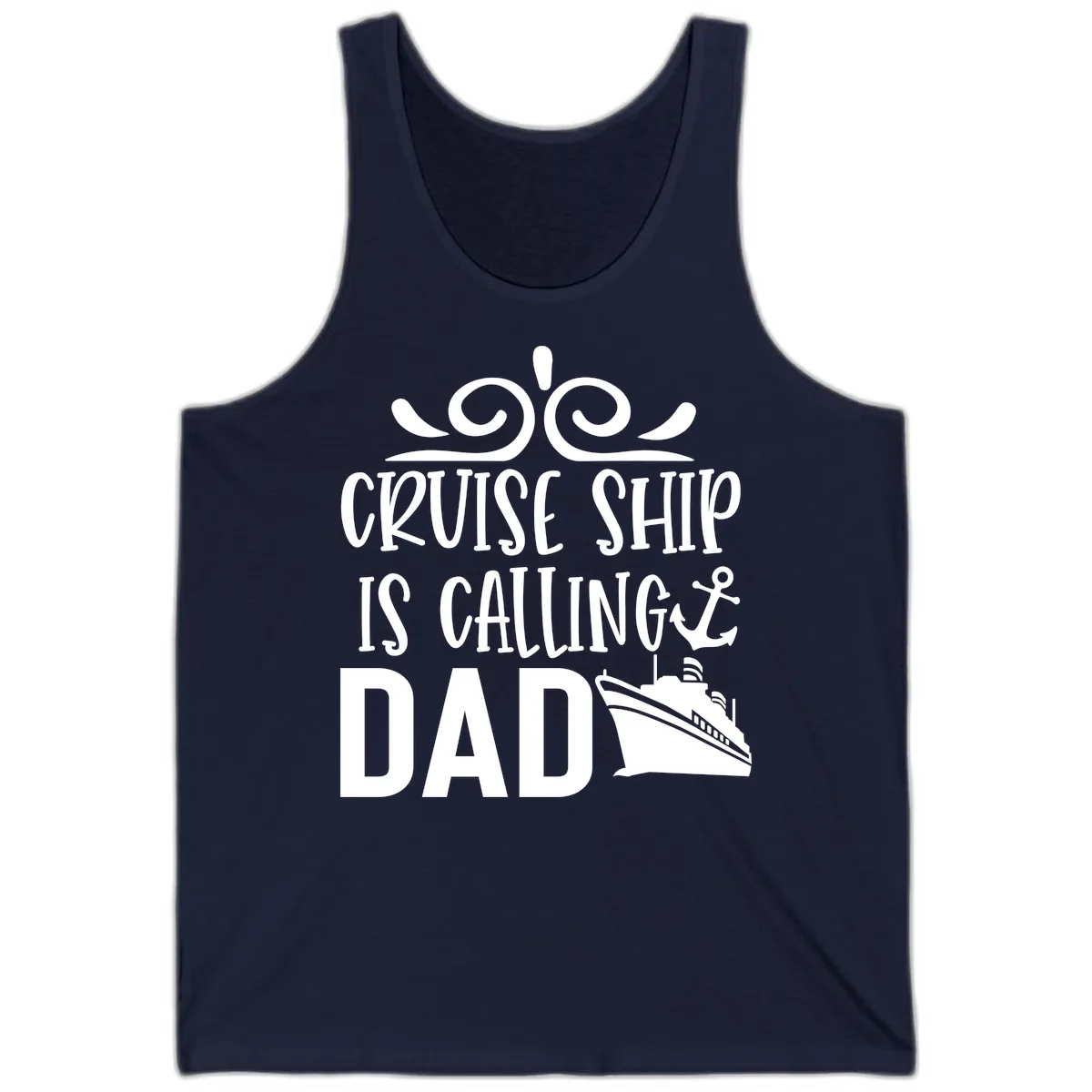 Cruise Ship Is Calling Dad Tank in Navy