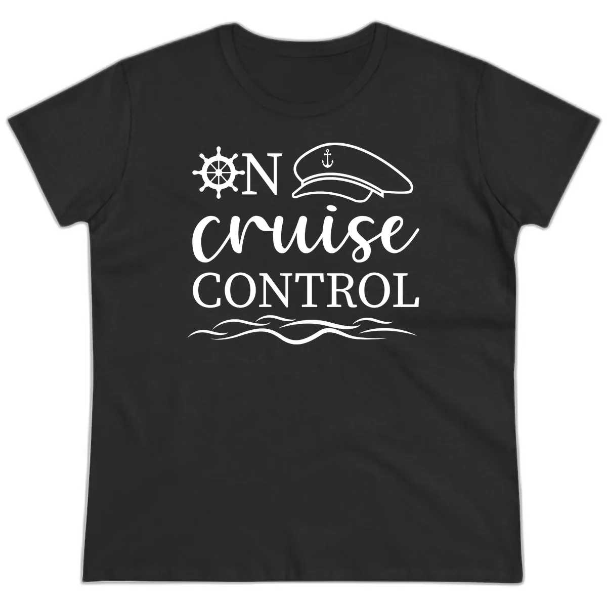 In Cruise Control Ladies Tee in Black