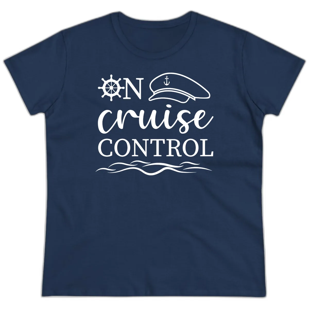 In Cruise Control Ladies Tee in Navy