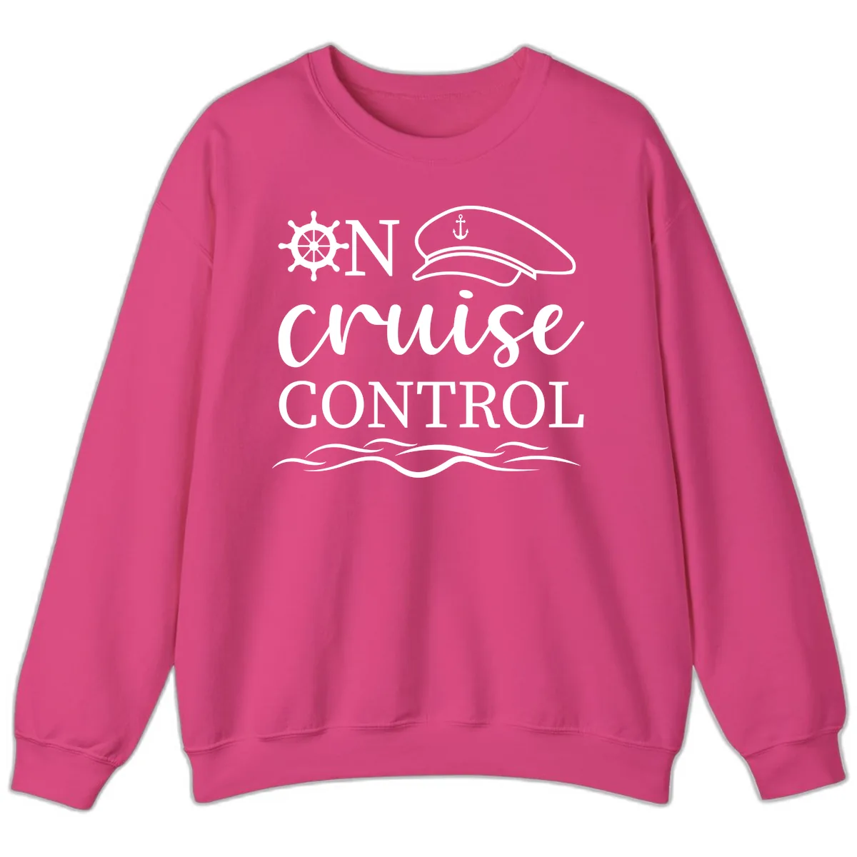 In Cruise Control Sweatshirt in Heliconia