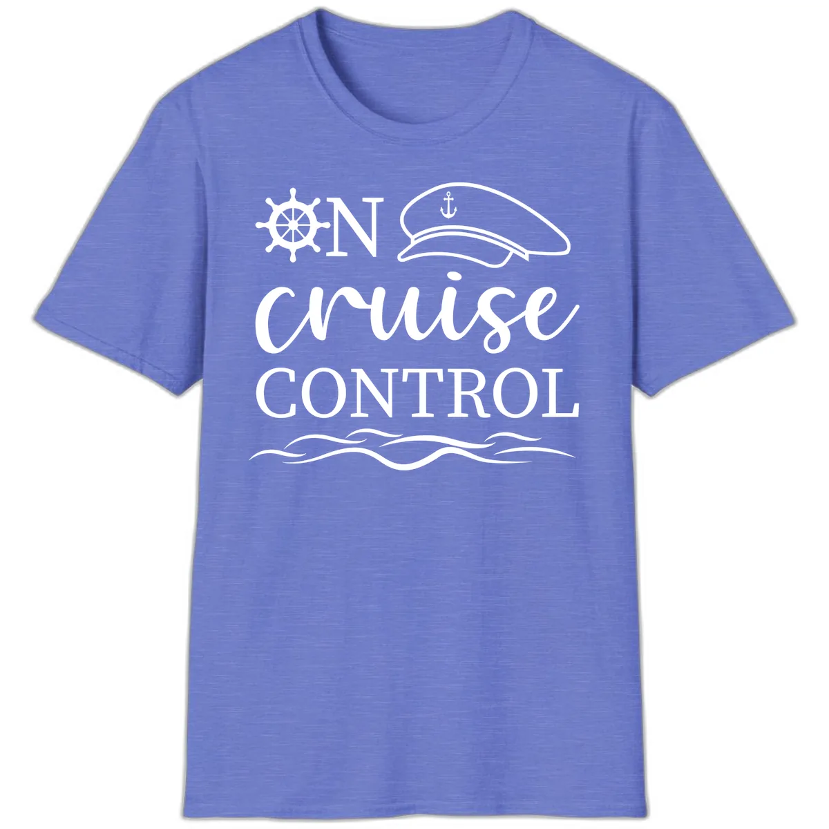 In Cruise Control T-Shirt in Heather Royal