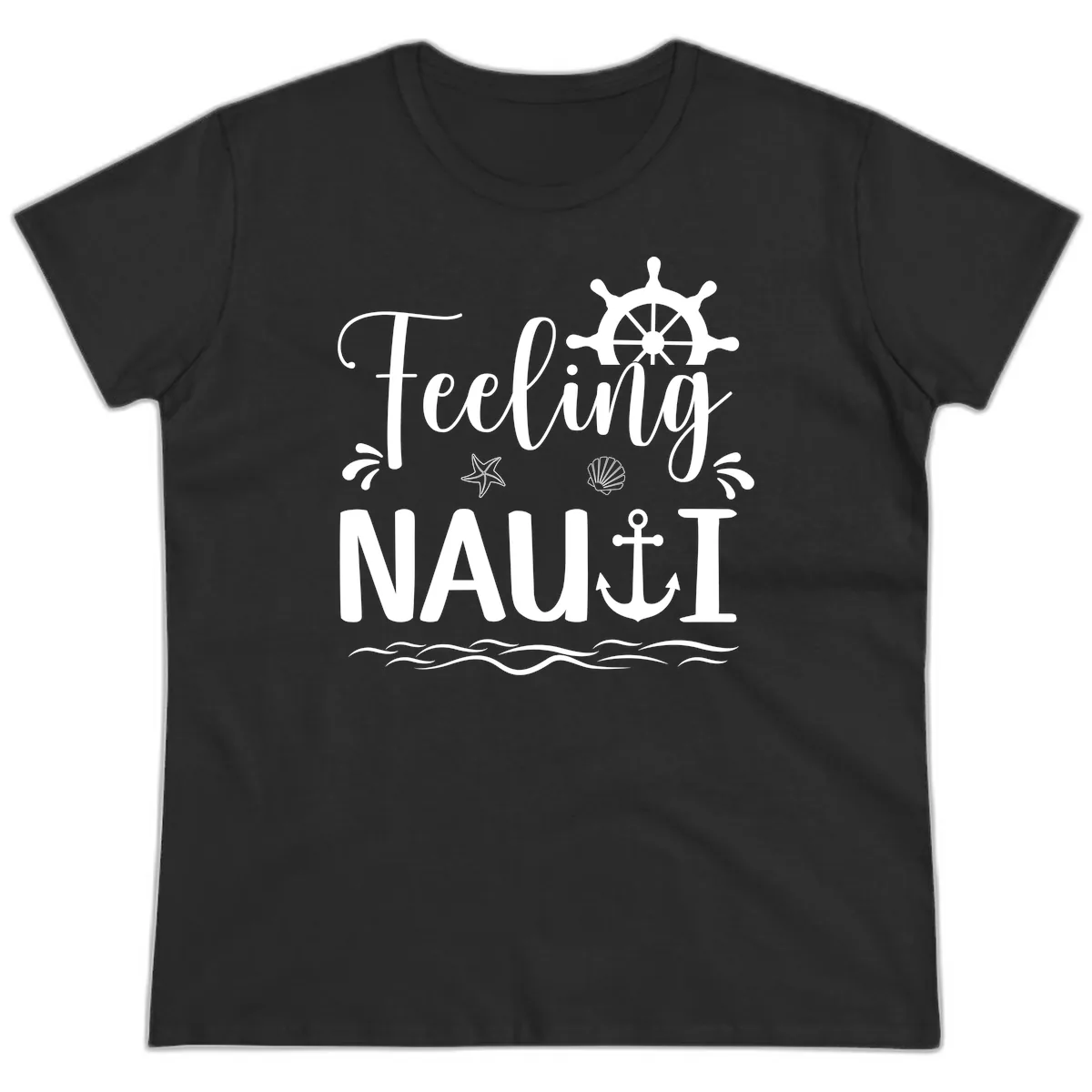 Feeling Nautical Ladies Tee in Black