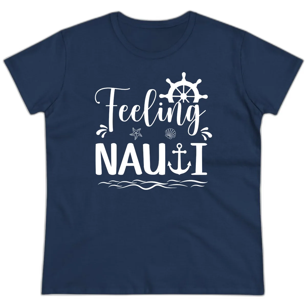 Feeling Nautical Ladies Tee in Navy