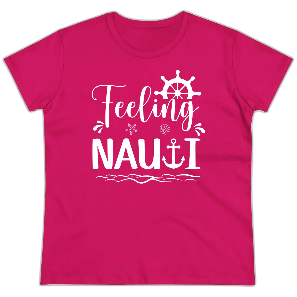 Feeling Nautical Ladies Tee in Heliconia