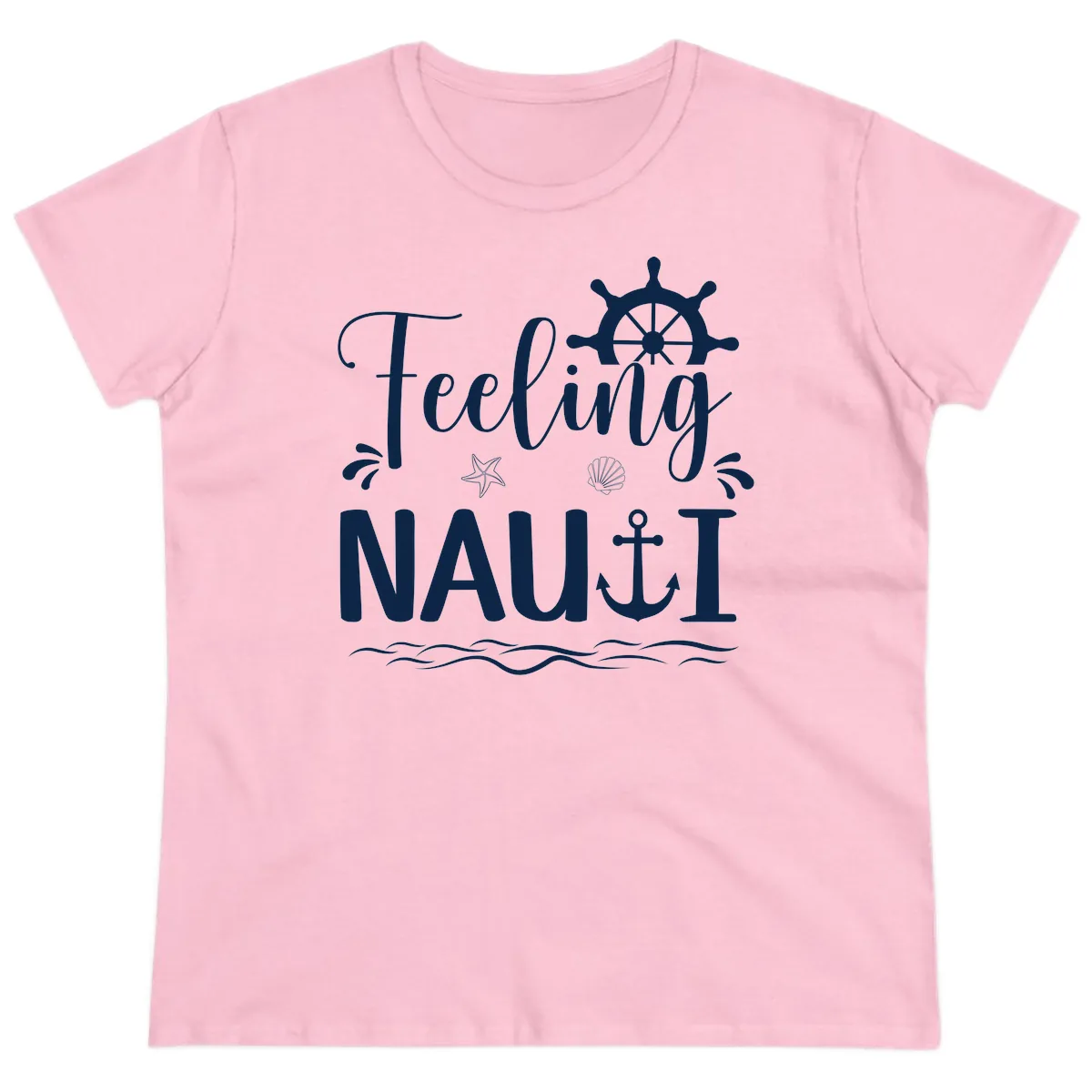 Feeling Nautical Ladies Tee in Light Pink