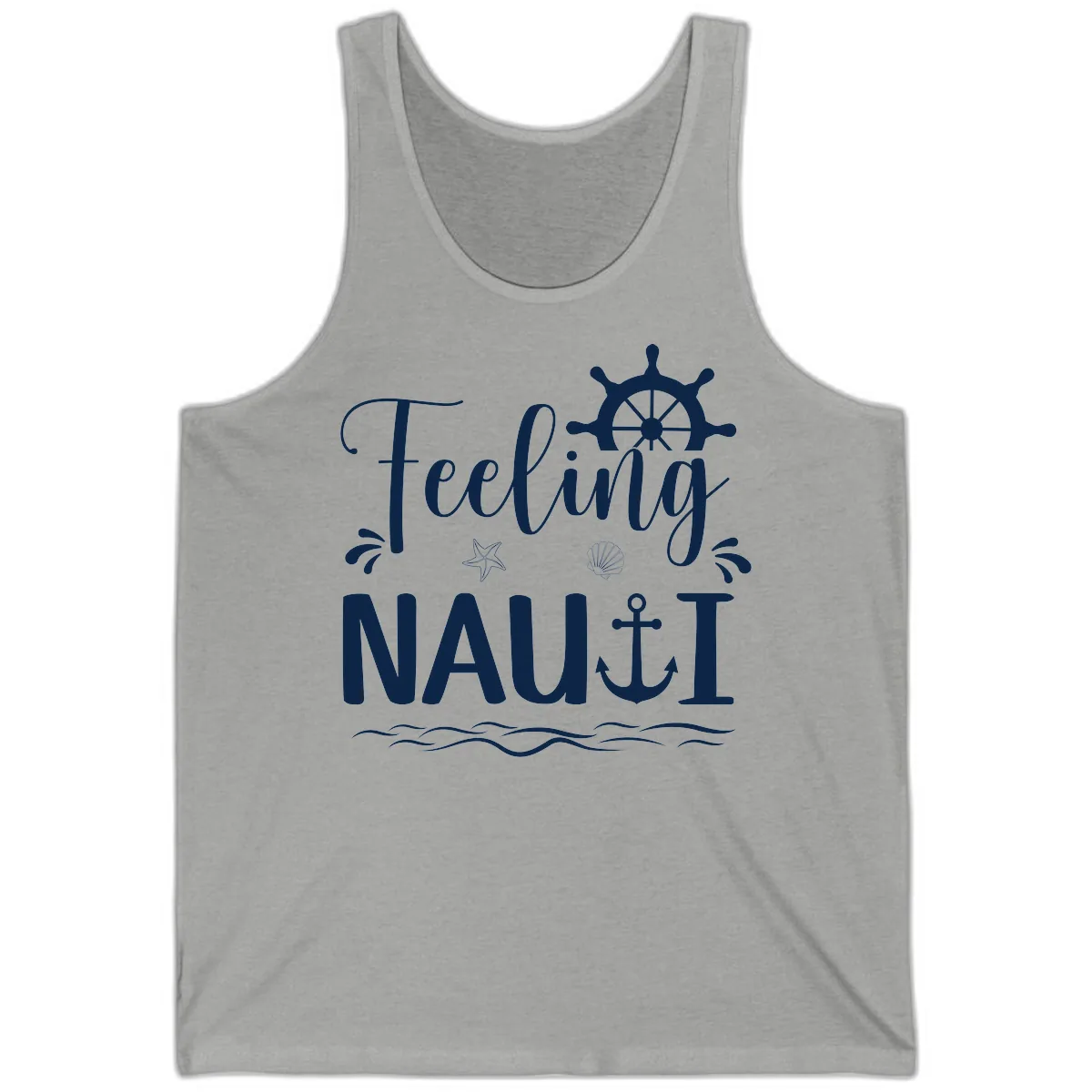 Feeling Nautical Tank in Athletic Heather