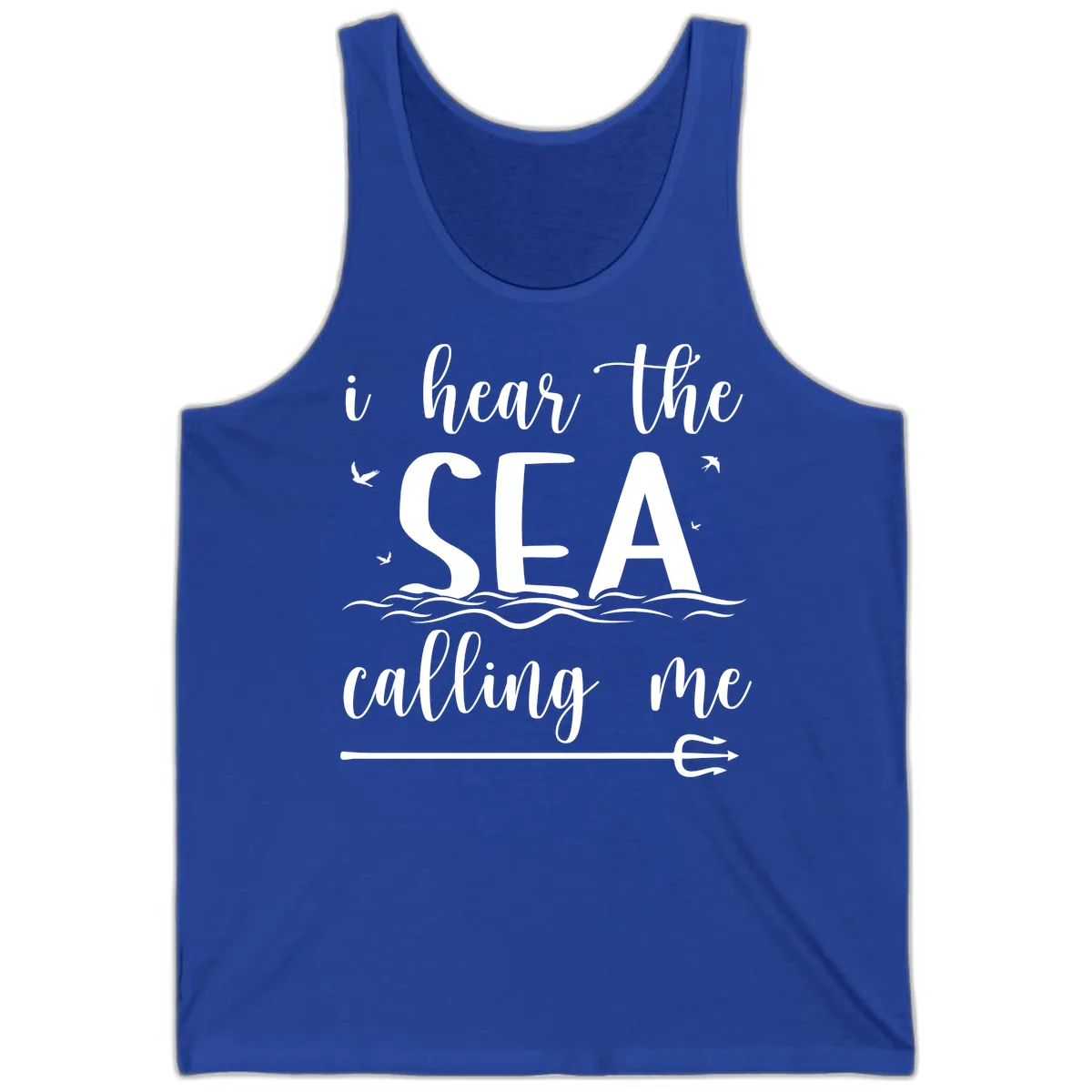 I Hear The Sea Calling Me Tank in True Royal