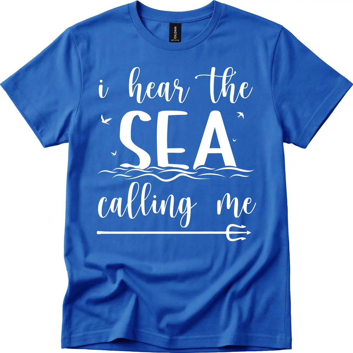I Hear The Sea Calling Me T-Shirt in Royal