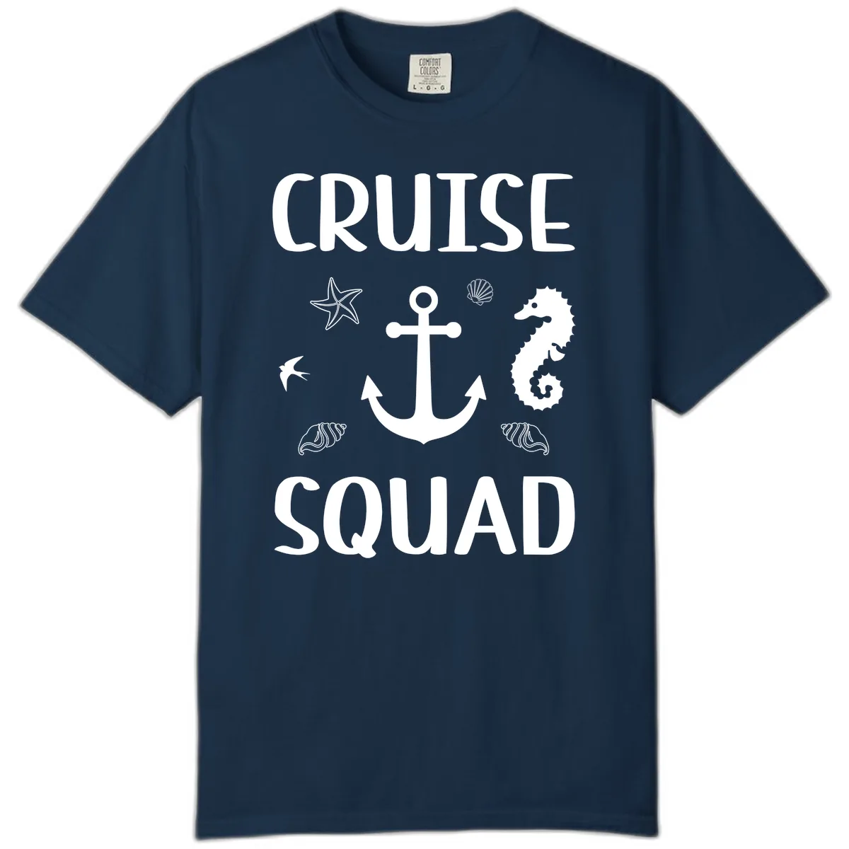 Cruise Squad Anchor Comfort Color in True Navy