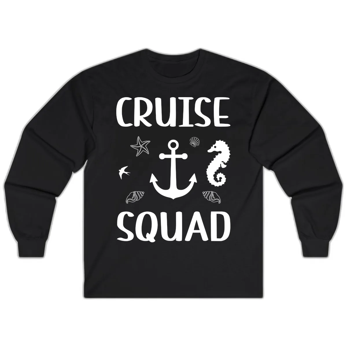 Cruise Squad Anchor Long Sleeve in Black