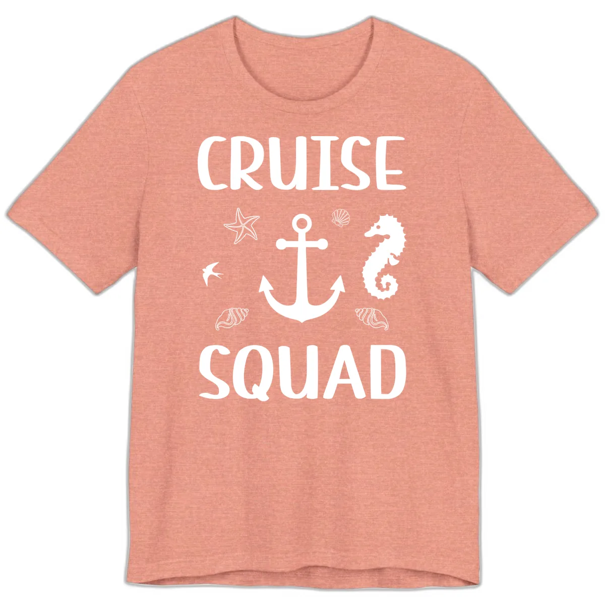 Cruise Squad Anchor Premium T-Shirt in Heather Sunset