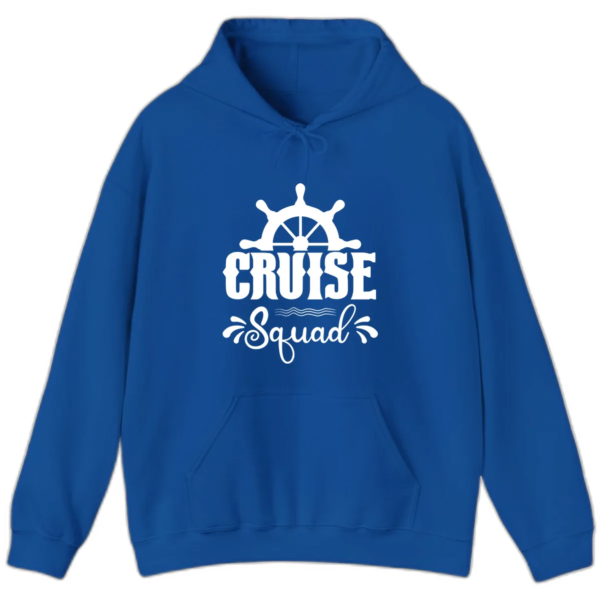 Cruise Squad Nautical Helm Hoodie in Royal