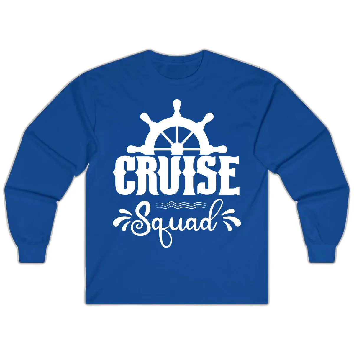 Cruise Squad Nautical Helm Long Sleeve in Royal