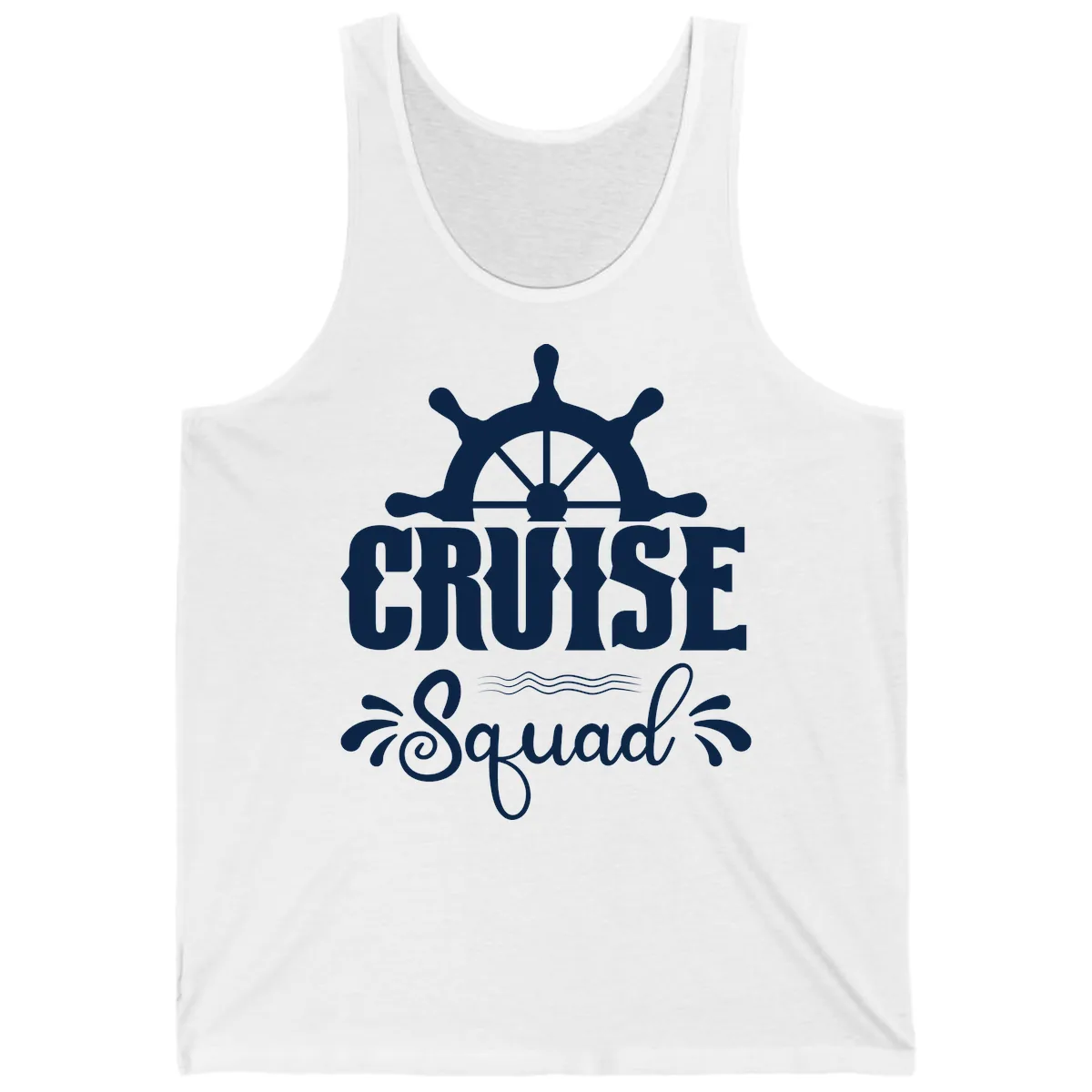 Cruise Squad Nautical Helm Tank in White