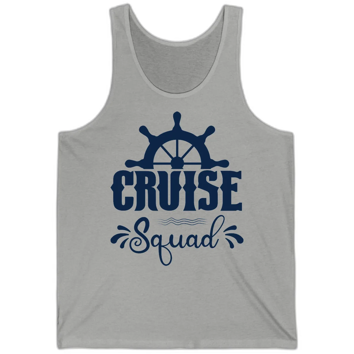 Cruise Squad Nautical Helm Tank in Athletic Heather