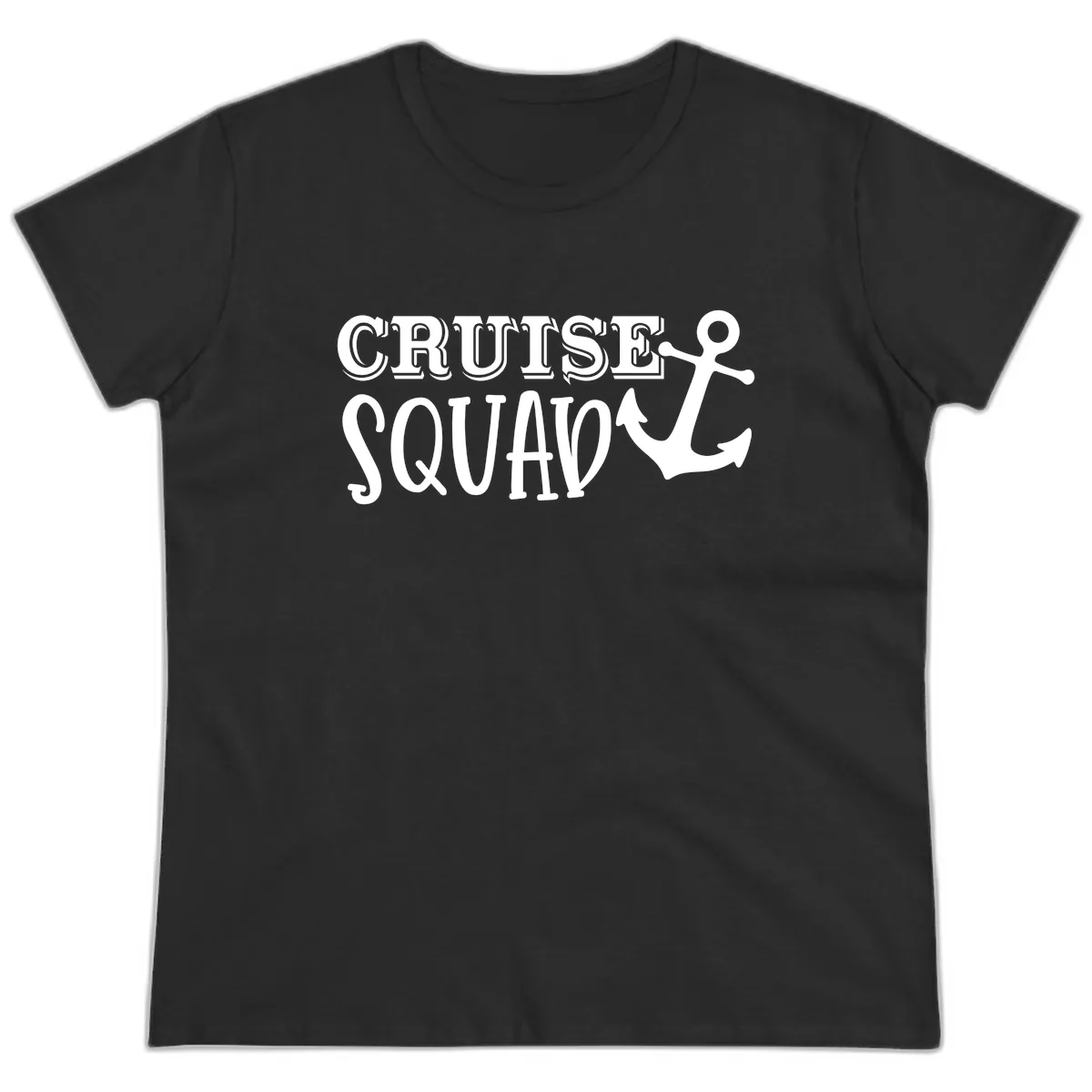 Cruise's Squad Anchor Ladies Tee in Black