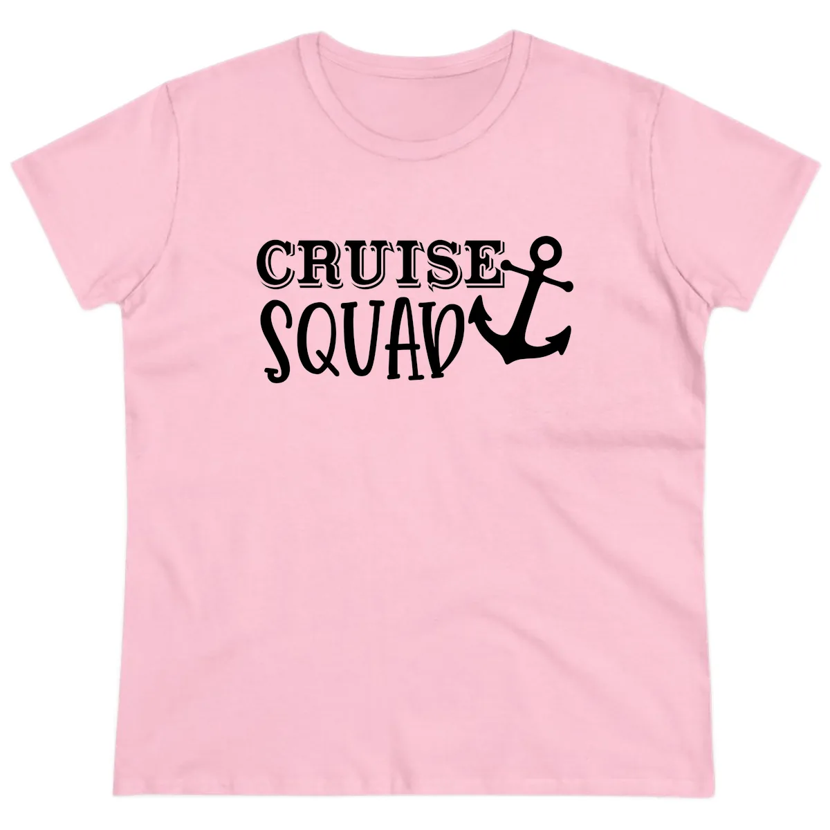 Cruise's Squad Anchor Ladies Tee in Light Pink