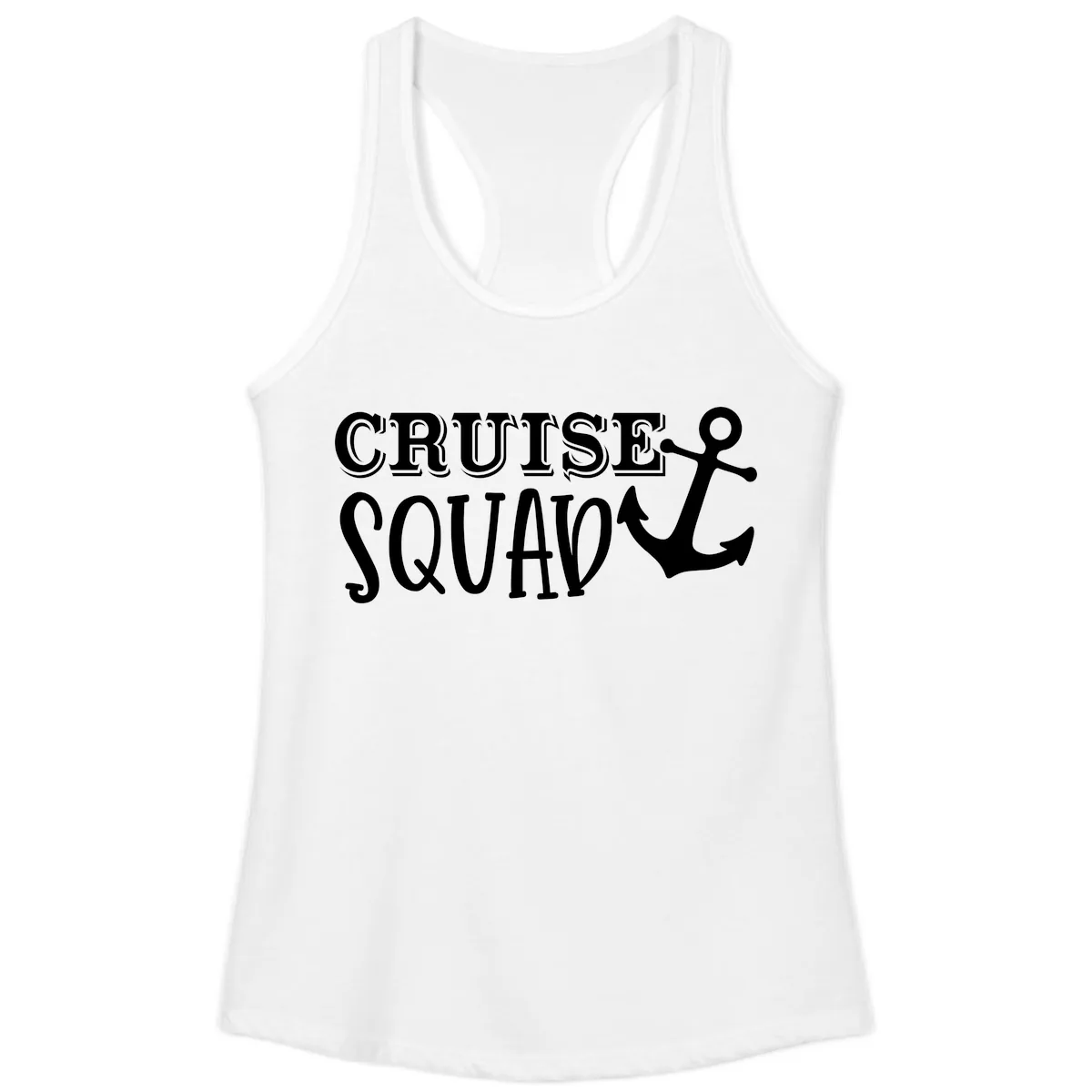 Cruise's Squad Anchor Ladies Tank in White